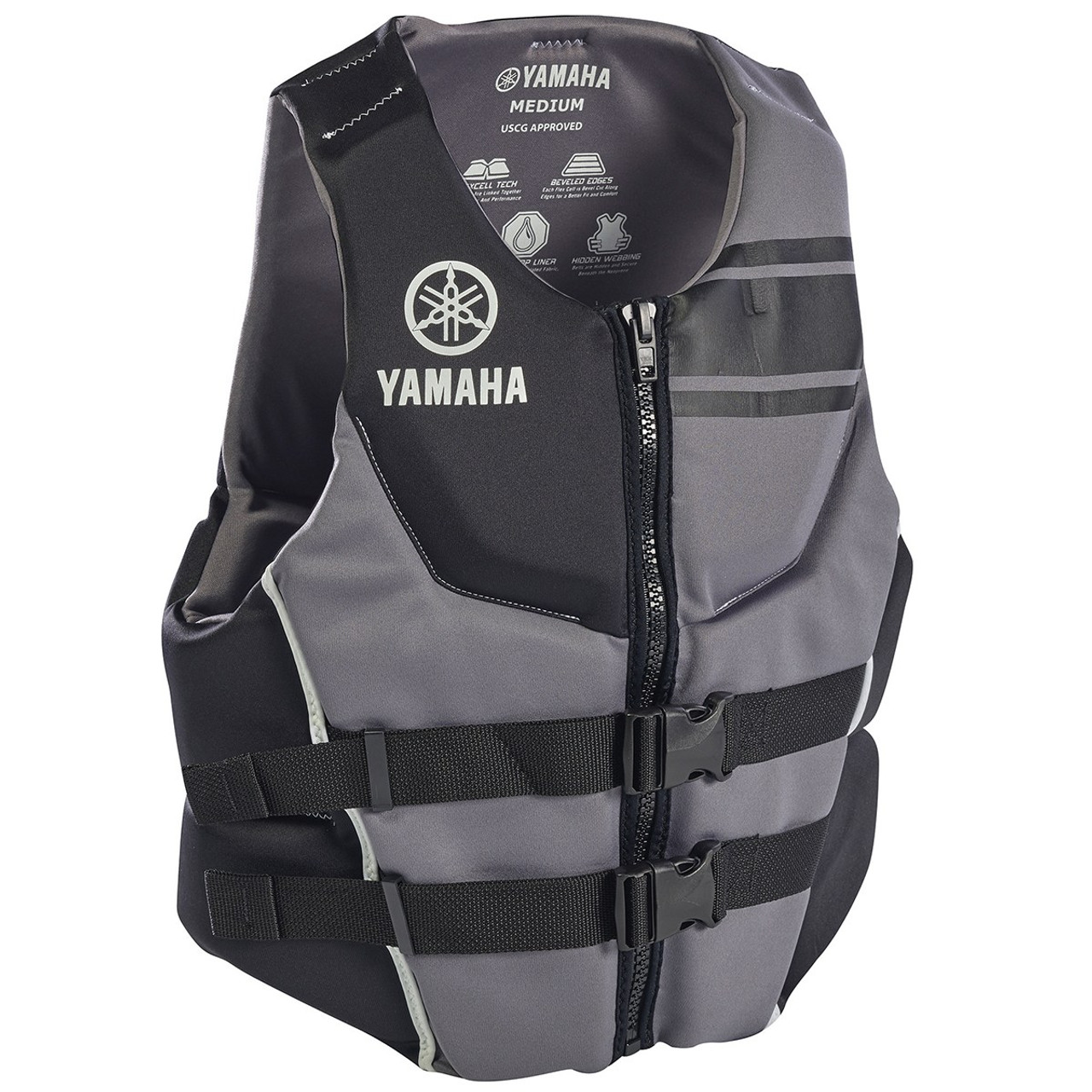 Yamaha Men's Neoprene Two-Buckle PFD Life Vest RED BLUE GRAY BLACK