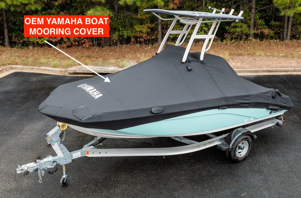 Yamaha 210 FSH Sport T-Top Mooring Cover Black Delux Premium MAR