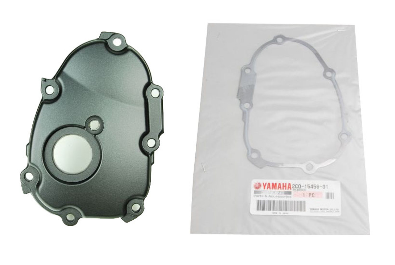 Yamaha YZF-R6 YZFR6 Right Side Oil Pump Engine Cover W/ Gasket  2C0-15416-00-00 & 2C0-15456-01-00