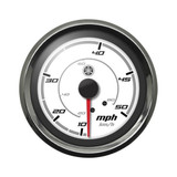 Yamaha Sport Series Analog Speedometer (0-50 MPH) White Face with Chrome Bezel N80-8351A-00-00