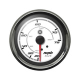 Yamaha Sport Series Analog Speedometer (0-75 MPH) White Face with Chrome Bezel N80-83510-00-00