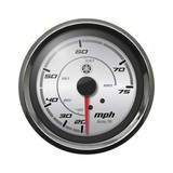 Yamaha Sport Series Analog Speedometer (0-75 MPH) Silver Face with Chrome Bezel N80-83510-10-00
