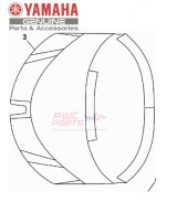 Yamaha Genuine OEM Canvas Boat Awning F3F-U3131-21-00