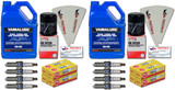 YAMAHA OEM Oil Change Maintenance Kit AR240 SX240 242 LTD S NGK LFR6A Spark Plugs