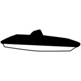 YAMAHA OEM 190 FSH 2019+ 195 FSH 2020+ Non-T-Top Mooring Cover Black with Bimini 19 FT MAR-FSH19-BT-19
