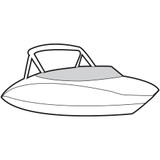 YAMAHA AR 240 2015-2020 Boat Cockpit Cover Slate 24 FT MAR-240CC-SL-16