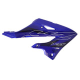 YAMAHA OEM YZ125 Radiator Shroud with Graphics Blue Left/Right