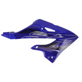 YAMAHA OEM Radiator Shroud with Graphics Blue Left/Right YZ250 2022-2024