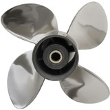 YAMAHA T Series Saltwater Series HS4 "HIGH SEAS" Stainless Steel Propeller 4 Blade 15" Diameter x 22" Pitch RH Rotation 6CE-45B72-20-00