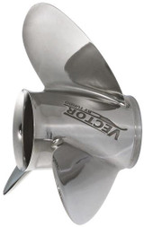YAMAHA M/T Series Turbo Vector Stainless Steel Propeller 3 Blade 14 1/2" Diameter x 24" Pitch RH Rotation MAR-14524-VR-E0