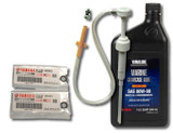 YAMAHA Yamalube OEM Outboard Gear Lube with Pump Kit , ACC-GEARL-UB-QT Lower Unit Oil, 90430-08003-00 Gaskets 2 Stroke 4 Stroke F15 F20 F25 F40 F50 F60 F70 F75 F90 F115 F150 F175 F200 F225 F250 150 175 F200XB F150XB