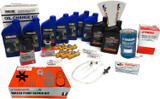 YAMAHA OEM F225 F250 F300 4.2L V6 100-Hour Maintenance Service Oil Change Kit with Water Pump Cooling Rebuild Kit and Fuel Water Separator NGK Spark Plugs LFR6A-11