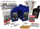 YAMAHA 2006+ 2.7L F150 F150B Outboard Oil Change 10W30 FC 4M Lower Unit Gear Lube Drain Fill Gaskets NGK Spark Plugs LFR5A-11 Primary Fuel Filter Maintenance Kit