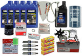 YAMAHA 2006+ F150 F150XB Oil Change Lower Unit Gear Lube Spark Plugs Fuel Filter Water Separator Maintenance Kit