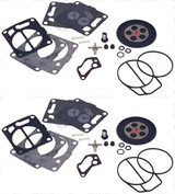 Genuine Mikuni Dual Carb Carburetor Rebuild Kit for Sea-Doo SP SPI SPX XP GS HX GTS GTX GTI 587 650 717 720 787 800 MK-BN38/44SPR x2