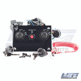 WSM Ignition Switch, Dual With Panel for Suzuki 60 - 250 HP 4-Stroke 1998-2017 37100-93J10, 37100-96J10 362-280