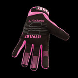 YAMAHA Superlite Full Finger Glove CHARCOAL BLACK RED PINK VDF-25303 YAMAHA Superlite Full Finger Glove CHARCOAL BLACK RED PINK VDF-25303