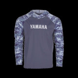 YAMAHA Unisex Lightweight Camo Cool Hoodie BLACK WHITE BLUE WTC-24CH