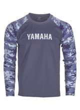 YAMAHA Men's Camo Cool Shirt BLACK WHITE BLUE WTC-24CSM