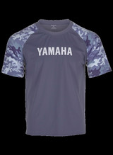 YAMAHA Men's Camo Cool T-Shirt BLACK WHITE BLUE WTC-24CTM