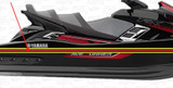 YAMAHA OEM Gunwale Inner Bumper Insert Burgundy Red 2017-2018 FX-SVHO Limited F2S-U2519-80-00