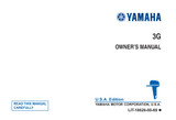 YAMAHA OEM Owner's Manual - 3G - LIT-18626-00-69 (1988) Models 3LG, 3SG, M3LG, M3SG