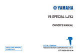 YAMAHA OEM Owner's Manual - V6 Special LJ/ XJ - LIT-18626-00-40 (1985) Models 220ETLK, 220ETXK