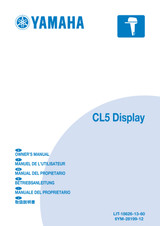 YAMAHA OEM Owner's Manual - (MFG 2022) CL5 Display - LIT-18626-13-60 Models CL5, Helm Master EX