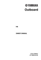 YAMAHA OEM Owner's Manual 2003 - F4B - LIT-18626-04-85 Models F4, F4MLHB, F4MSHB, MF4MLH, MF4MSH