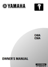 YAMAHA OEM Owner's Manual 2002 - C40A/C50A - LIT-18626-04-75 Models 40V/50H, C40TLRA, MC40TLR