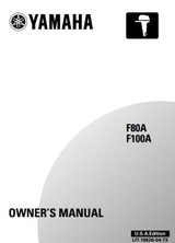 YAMAHA OEM Owner's Manual 2002 - F80A/F100A - LIT-18626-04-73 Models F100TLRA, F100TXRA, F80/F100, F80TJRA, F80TLRA, F8B/F9.9A, MF100TLR, MF100TXR, MF80TJR, MF80TLR
