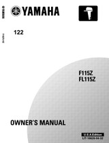 YAMAHA OEM Owner's Manual 2001 - F115Z/LF115Z - LIT-18626-04-32 Models F115A, F115TJRZ, F115TLRZ, F115TXRZ, LF115TXRZ, MF115TJR, MF115TLR, MF115TXR, MLF115TXR