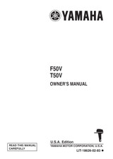 YAMAHA OEM Owner's Manual 1997 - F50TLHV / TLRV / T50TLRV - LIT-18626-02-83 Models F50TLH, F50TLHV, F50TLR, F50TLRV, MF50TLHV, MF50TLRV, MT50TLRV, T50TLR, T50TLRV
