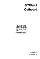 YAMAHA OEM Owner's Manual 1997 - 115V/P115V/130V/L130V/150V/L150V/P150V/175V/175V/P175V/200V/L200V/P200V/225V - LIT-18626-02-64 Models 115TJR, 115TJRV, 115TLR, 115TLRV, 130TLR, 130TLRV, 150TJR, 150TJRV, 150TLR, 150TLRV