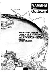 YAMAHA OEM Owner's Manual 1996 - 115U/P115U/130U/L130U/150U/L150U/P150U/175U/P175U/200U/L200U/P200U/225U - LIT-18626-02-38 Models 115TJR, 115TJRU, 115TLR, 115TLRU, 115TXR, 130TLR, 130TLRU, 130TXR, 150TJRU, 150TLR, 150TLRU