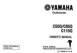 YAMAHA OEM Owner's Manual 1992 - C55Q/C85Q/C115Q - LIT-18626-01-51 Models C115TLR, C115TLRQ, C115TXR, C115TXRQ, C55ELR, C55ELRQ, C85TLR, C85TLRQ, MC115TLRQ, MC115TXRQ, MC55EL RQ, MC85TLRQ