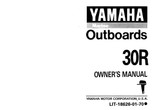 YAMAHA OEM Owner's Manual 1993 - 30R - LIT-18626-01-70 Models 30ELR, 30ELRR, 30ESR, 30ESRR, 30MLH, 30MLHR, 30MSH, 30MSHR, M30ELRR, M30ESRR, M30MLHR, M30MSHR
