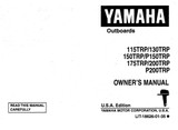 YAMAHA OEM Owner's Manual 1991 - 115TRP/130TRP/150TRP/P150TRP/175TRP/200TRP/P200TRP - LIT-18626-01-35 Models 115TJR, 115TJRP, 115TLR, 115TLRP, 115TXR, 115TXRP, 130TLR, 130TLRP, 130TXR, 130TXRP, 150TLR, 150TLRP , 150TXR