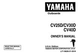 YAMAHA OEM Owner's Manual (MFG 1990) CV25D, CV30D, CV40D - LIT-18626-01-08 Models C25ELH, C25ELR, C30ELR, C40ELR, CV25ELD, CV25EMLD, CV30ELD, CV40ELD, MCV25ELD, MCV25EMLD, MCV30ELD, MCV40ELD