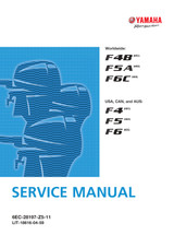 YAMAHA OEM Service Manual - F4/ F6 (2025-2026) - LIT-18616-04-59 Models F4SMHA, F4LMHA, F6SMHA, F6LMHA