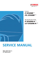 YAMAHA OEM Service Manual - F350SA/ LF350SA - LIT-18616-04-63 Models F350NSA2, F350USA2, F350XSA2, F350XSA4, LF350XSA2, LF350XSA4