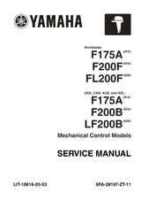 YAMAHA OEM Service Manual - (MFG 2014-2018) F175A/ (L)F200B (2.8L Mechanical) - LIT-18616-03-53 Models F175/200/150, F175LA, F175XA, F200LB, F200XB, LF200XB, MF175LA, MF175XA, MF200LB, MF200XB, MLF200XB, F175A, F200B, LF200B
