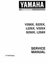 YAMAHA OEM Service Manual - 200/225/250hp 2 Stroke - LIT-18616-02-02 Models L225TXRX, L250TURX, L250TXRX, LX225TXRA, LX225TXRY, LX225TXRZ, LX250TURA, LX250TURY, LX250TURZ, LX25 0TXRA, LX250TXRY, LX250TXRZ, ML225TXR, ML250TUR