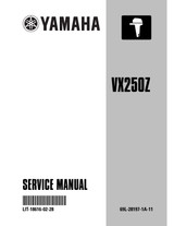 YAMAHA OEM Service Manual - VX250Z - LIT-18616-02-28 Models MVX250TLR, V6 3.1L EFI, VX250TLRA, VX250TLRB