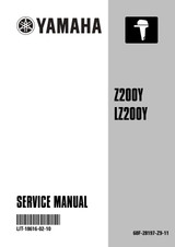 YAMAHA OEM Service Manual - 150/175/200hp 2 Stroke - LIT-18616-02-10 Models LZ150TXRA, LZ150TXRB, LZ150TXRY, LZ150TXRZ, LZ200TXRA, LZ200TXRB, LZ200TXRY, LZ200TXRZ, MLZ150TXR, M LZ200TXR, MVZ150TLR, MVZ175TLR, MVZ200TLR