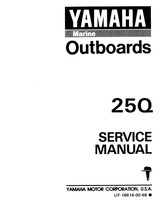 YAMAHA OEM Service Manual - 25hp 2 Stroke - LIT-18616-00-68 Models 25ELH, 25ELHQ, 25ELR, 25ELRQ, 25ESH, 25ESHQ, 25MLH, 25MLHQ, 25MSH, 25MSHQ, M25ELHQ, M25ELRQ, M25ESHQ , M25MLHQ, M25MSHQ
