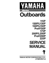 YAMAHA OEM Service Manual - 115/130/150/175/200/225hp 2 Stroke - LIT-18616-00-61 Models 115TJR, 115TJRP, 115TLR, 115TLRP, 115TXR, 115TXRP, 130TLR, 130TLRP, 130TXR, 130TXRP, 150TLR, 150TLRP , 150TXR, 150TXRP, 175TLR, 175TLRP