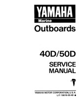 YAMAHA OEM Service Manual - 40/50hp 2 Stroke - LIT-18616-00-48 Models 40ELD, 40ELR, 40ESD, 40ESR, 40ETLD, 40LD, 40MLH, 40MSH, 40PLR, 40SD, 50ELD, 50ELR, 50ESD, 50ESR, 50E TML, 50ETMLD, M40ELD, M40ESD, M40ETLD, M40LD, M40SD