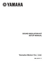 YAMAHA OEM Installation Manual - Sound Insulation Kit - 6ML-28107-11