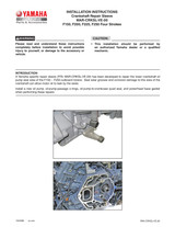 YAMAHA OEM Accessory Installation Instructions - V6 Crankshaft Repair Sleeve - PAK-CRKSL-VE-00 Models F200/F225, F200TXR, F225TUR, F225TXR, F250, F250TUR, F250TXR, LF200TXR, LF225TUR, LF225TXR, LF250TUR , LF250TXR, MF200TXR